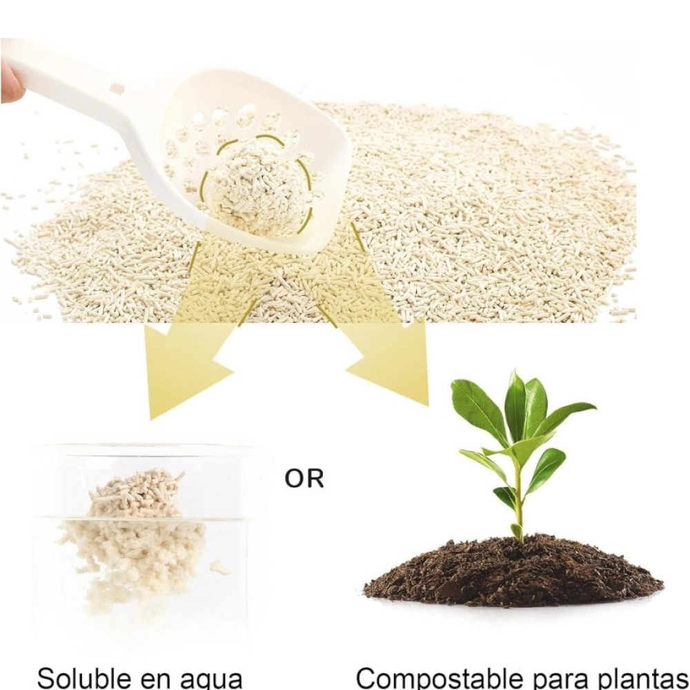 FUWAN ARENA AGLOMERANTE CON TOFU Y MAÍZ 2,7Kg FUWAN ARENA AGLOMERANTE CON TOFU Y MAÍZ 2,7Kg