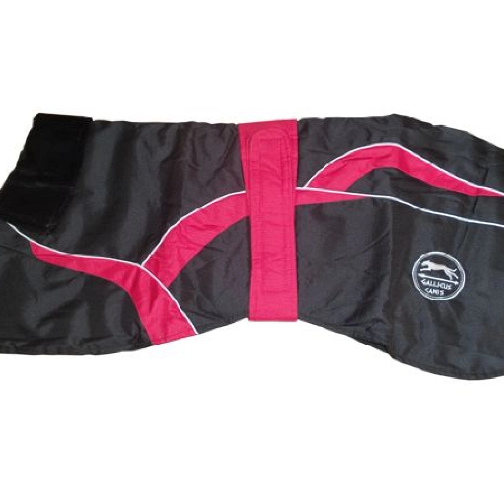 GALLICUS CANIS CAPA IMPERMEABLE NEGRO-ROJO